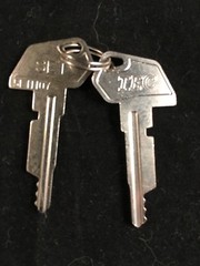TEC CASH REGISTER, SET KEY, #5L11107, SET OF 2