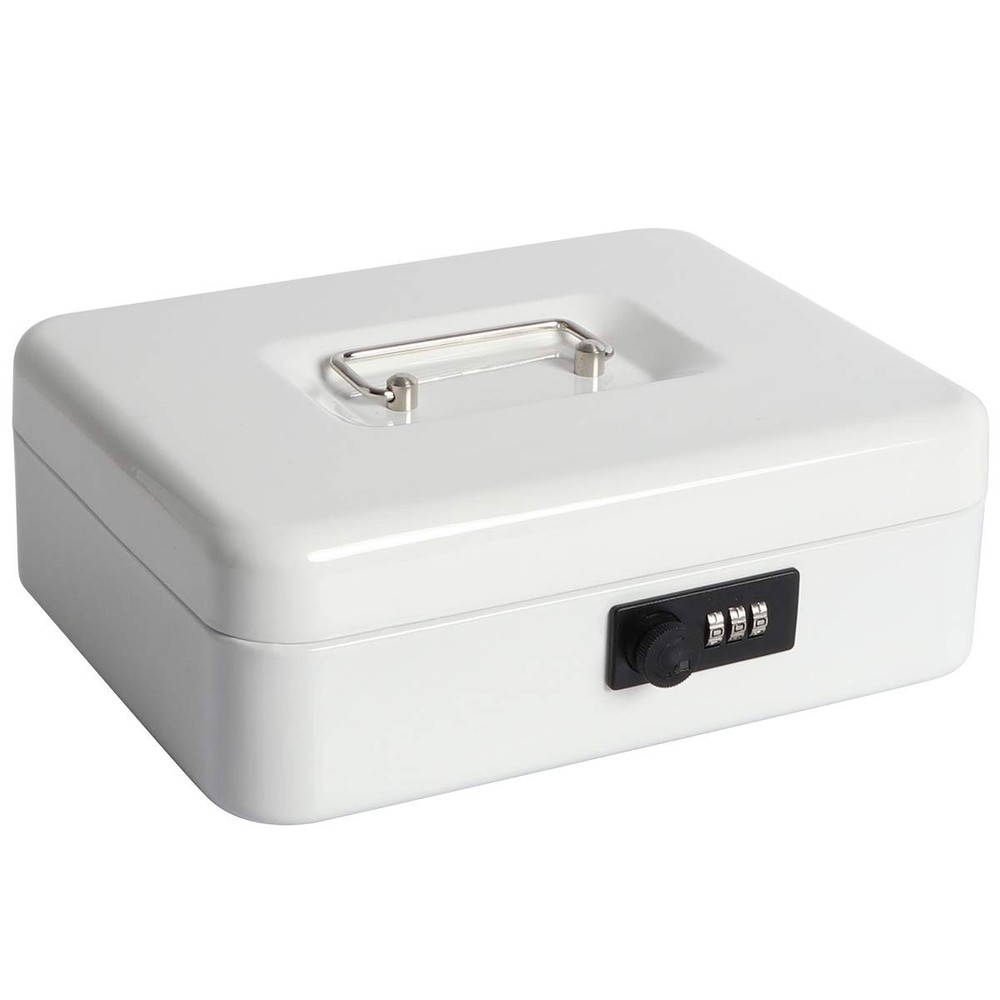 Large Cash Box Money Tray Combination Lock 9.8×7.9×3.5 Inch Security PCS