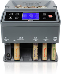 Professional USD Coin Counter, 300 coins/min Coin Counter Sorter with Quickload