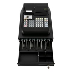 Used Electronic POS System Cash Register LED Display For Retail W/Drawer 47 Keys