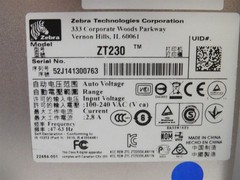 Zebra Direct Thermal Printer ZT230 USB Serial ZT23042-D11000FZ