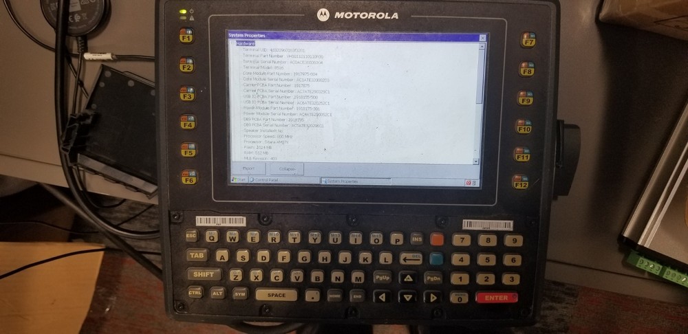 Zebra Motorola Psion VH10 Rugged Vehicle Mounted Computer 8516 VH10112110110F00