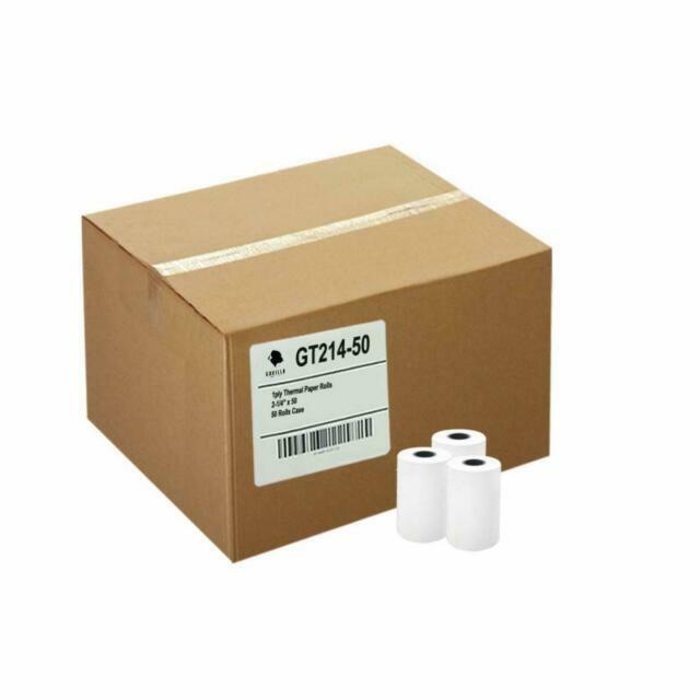 Gorilla Supply Thermal Paper Receipt Roll 2 1/4" X 50', 50 rolls