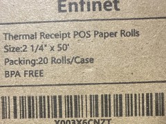 2 1/4 x 50 Thermal Paper 5 Rolls Credit Card & Cash Register POS Receipt Paper