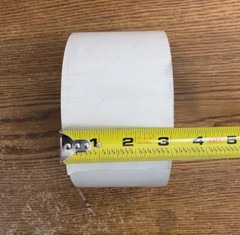 8 Rolls 3-1/8” x 5.9” x 1.00” id core 80gsm/20# white direct thermal 645’