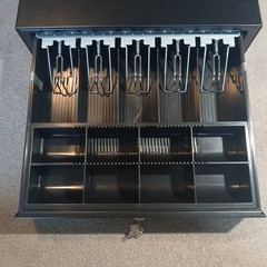 STAR Cash Drawer Model 37965600 16×16 5 Bill 8 Coin Till with 2 Keys Electronic