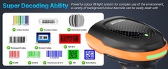 2.4GHz Bluetooth Wireless Barcode Scanner with Cradle and USB Cable for Retail