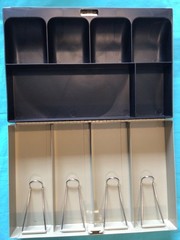 Coated steel money box with combination lock, includes instructions