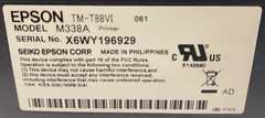 Epson TM-T88VI Thermal Receipt Printer M338A USB Parallel