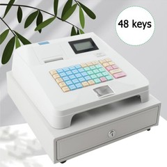48Keys LED Cash Register Commercial Cash Register Printer for Retail Restaurant