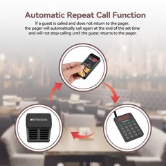 Retekess TD177 Restaurant Pager System Pagers For Restaurant 10 Buzzers For Bar