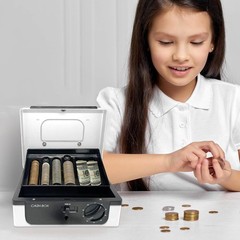 Cash with lock and tray, with Tracking & Dual Lock System,money for cash, loc…