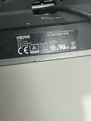 Micros Oracle 400374-020 Stand w/ LCD Rear Display Series 2 Mstation UNTESTED