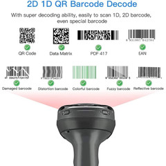 Zebra DS4608-SR Handheld USB Barcode Scanner Kit Corded 1D/2D QR Code Reader NEW
