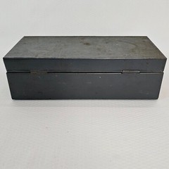 Asco Vintage Lock Box Moldmaster Cash Till Portable 10x5x3 NO KEY Gray Metal