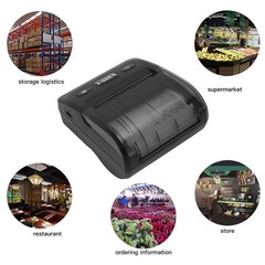 80mm Thermal Printer BT4.2 Connection 50 To 80mm/s 203DPI ESC POS Compatibl VRDD