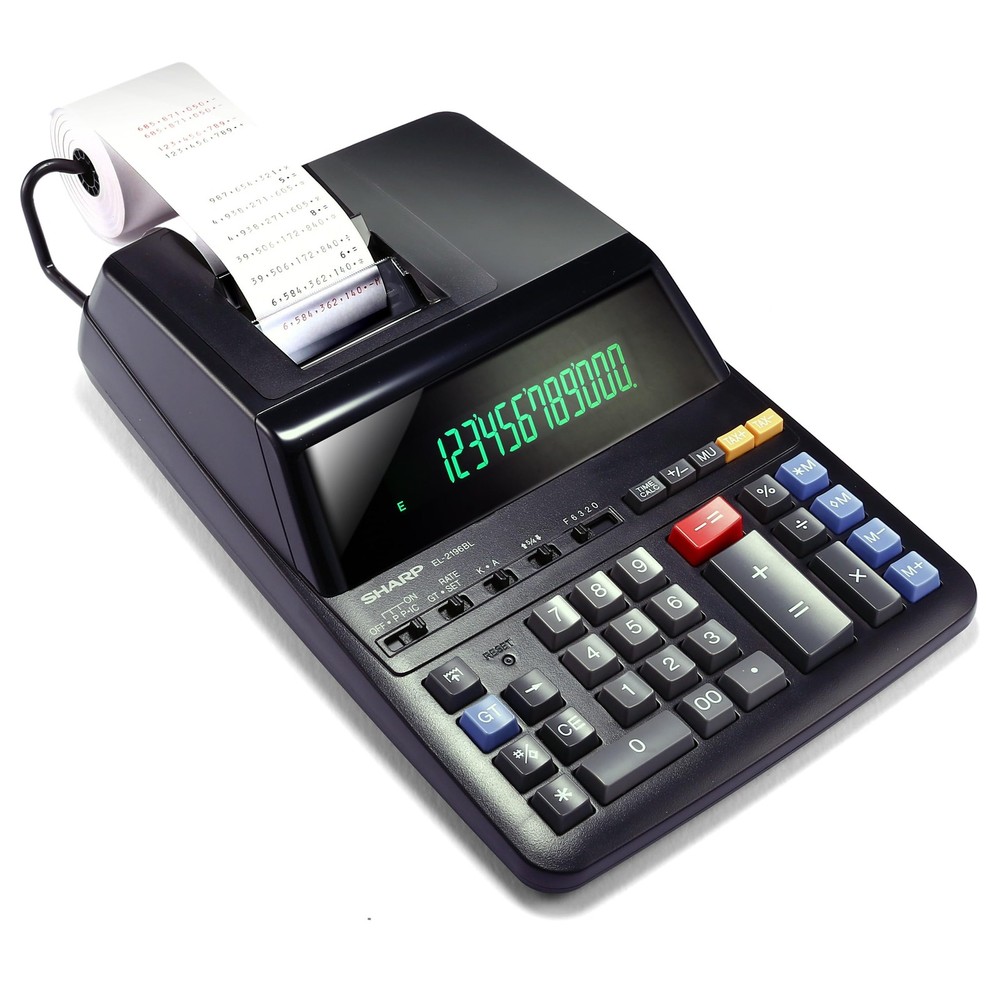12-Digit Print Calculator Desktop Size Adding Machine, Perfect for Everyday U…