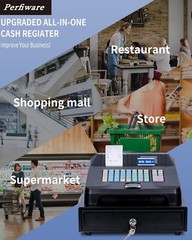 Smart Cash Register for Business POS System Waterproof Oil-Proof Cash Drawer Ret