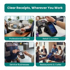 Receipt Paper Rolls For Ingenico Desk 3500 Move 5000 DX4000 DX8000 Terminal