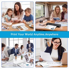 Thermal Printer Paper 8.5 x 11 Inch, 100 Sheets US Letter Size Continuous Fol…
