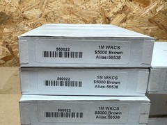 15,000x Brown Money Bands $5000 Currency Strap Self Adhesive Quik Stik