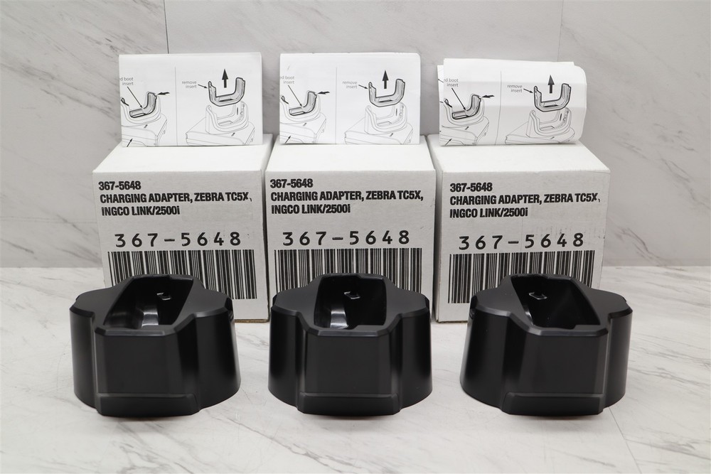 3 LOT NEW Havis 367-5648-A Verge Z Ingenico Link 2500 Zebra TC5X Charger Adapter