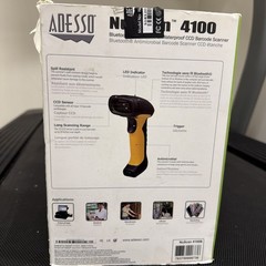 Adesso NuScan 4100B Wireless Barcode Scanner – Great Condition in box w manual
