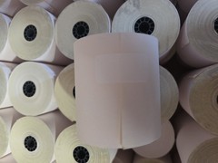 2 Ply POS/Cash Register Rolls, 3 Inches X 90 Feet, White/Canary, 50 per Carto…