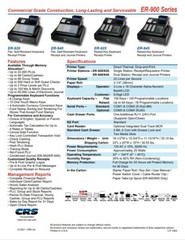 New SAM4s 920- Flat Keyboard – 1 printers Electronic Cash Register