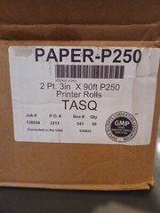 Paper Rolls Receipt Paper for POS, Two Ply Receipt Rolls, 3″ x 90 ft, 50/Carton