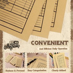 1200 Pcs Cashier Deposit Report Envelopes Kraft 6.5 x 3.5 Inch Cash Stuffing Su