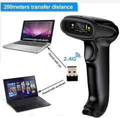 Portable Handheld Barcode Scanner – Long Distance 2.4GHz Wireless Technology