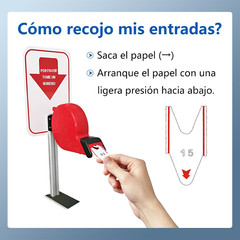 2-Digit Ticket Dispenser with Counter Stand & 2000 Queue Tickets Included