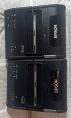 LOT OF 4 EPSON TM-P80 MODEL M316B(2) & M316D(2) THERMAL PRINTERs – UNTESTED
