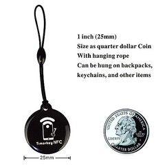 10pcs NFC Keychain Tags, Programmable Ntag215 Chips, NFC Fob for Mobile Devices