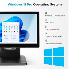 POS Touch System NEW great for restaurants or any business i5 4th SSD 1.7 GHZ