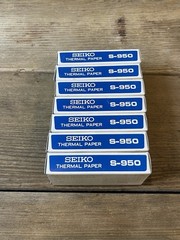 SEIKO Thermal Paper Rolls, Stopwatch Printer, S950 [5 rolls of roll paper]