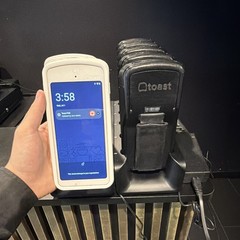 Toast Go 2 Restaurant POS Handheld Terminals w/ Multi-Bay Charging Dock, B/W