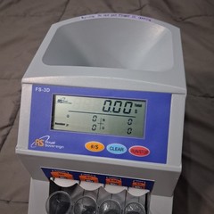 Royal Sovereign 3-Row Coin Sorter Counter Value Display FS-3D Tested Working