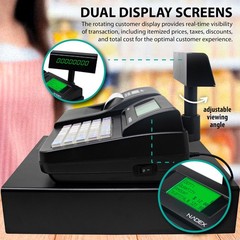 Nadex CR260 Cash Register, Steel Drawer, Fast Printing, User-Friendly Interface