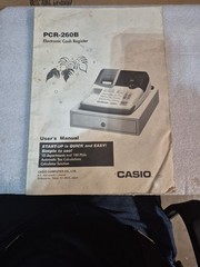 Casio Pcr-260b Electric Cash Register Users Manual
