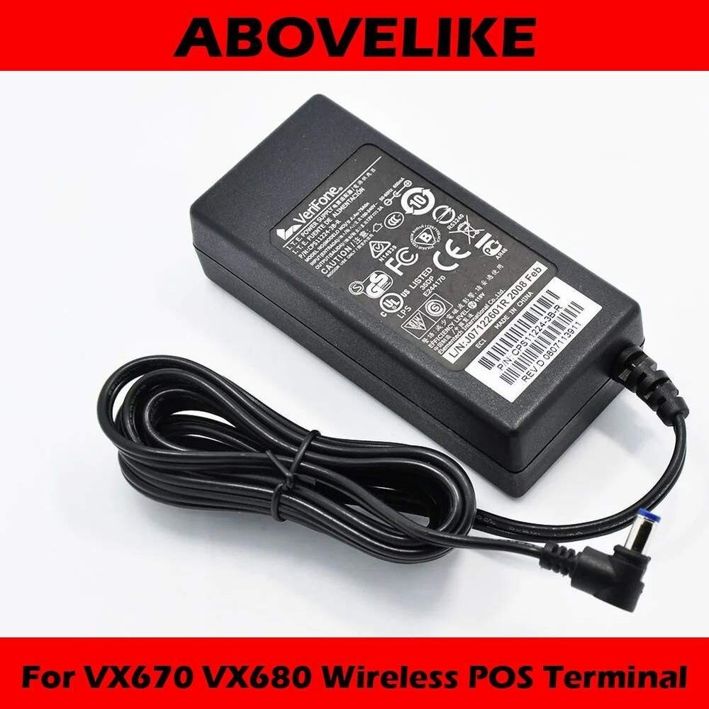 AC Power Adapter Charger 12V 2A EXA1004UH For VeriFone VX670 VX680 Wireless POS