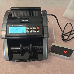 Aneken AL-1000 Money Counter Machine With Counterfeit Detector Tested