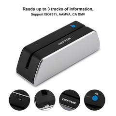 Deftun Bluetooth MSR-X6(BT) MSRX6BT Stripe Card Reader Encoder Mini Black