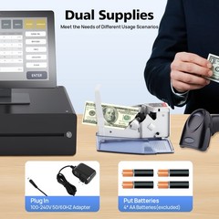 Portable V40 Handy Bill Cash Money Count Machine Mini Banknote Currency Counter