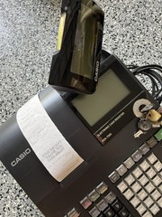 Casio PCR-T500 Electronic Cash Register w/ 4Keys – Tested – READ DESC**