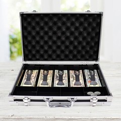 Large Cash Box with Money Tray, Lockable Money Box for Cash, Large Cash Organize