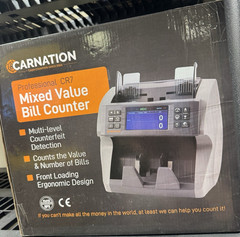 Carnation Professional CR7 Bill Counter Multi-level Counterfeit UV/IR Detection