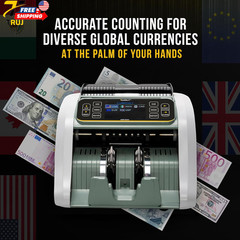 Money Counter Machine KBR-500 Mixed Denomination Business Grade w/Advanced