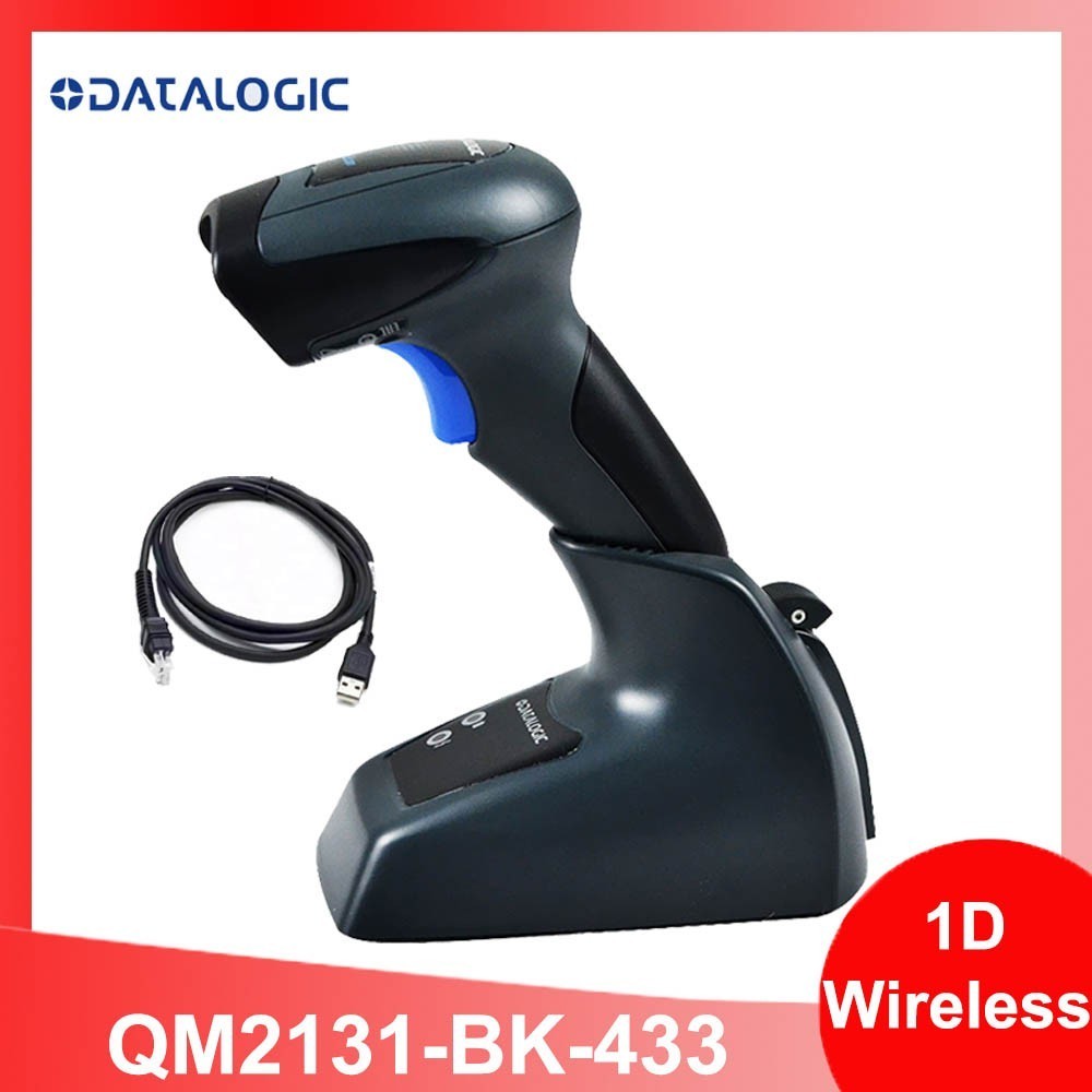Datalogic QuickScan QM2131-BK-433 Wireless 1D Barcode Scanner USB Kit with Base